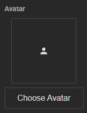 Avatar Settings Avatar Settings