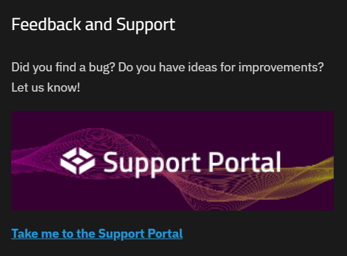 Support Pop-Up Support Pop-Up